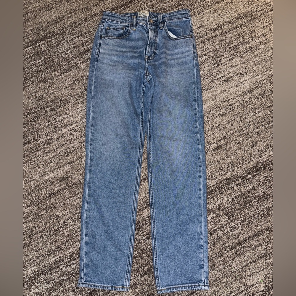 FAHERTY BLUE JEANS ORGANIC COTTON PANTS SIZE 27 STRAIGHT LEG - Picture 2 of 11